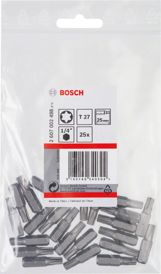 &nbsp;Bosch schroevendraaierbit Extra Hard T27 25 mm