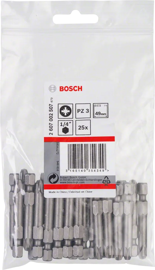 Bosch PZ3 Extra Hard Schroevendraaierbit 49mm
