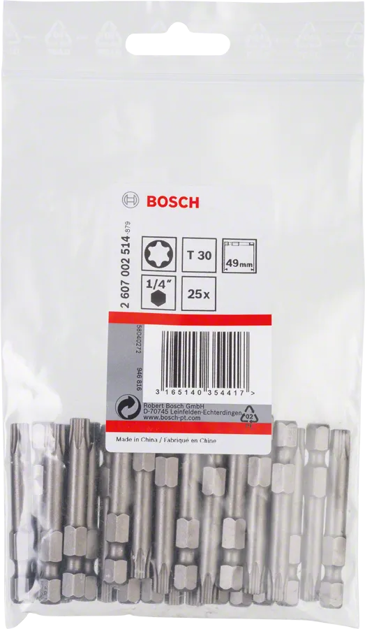Bosch Schroevendraaierbit Extra Hard T30 49 mm