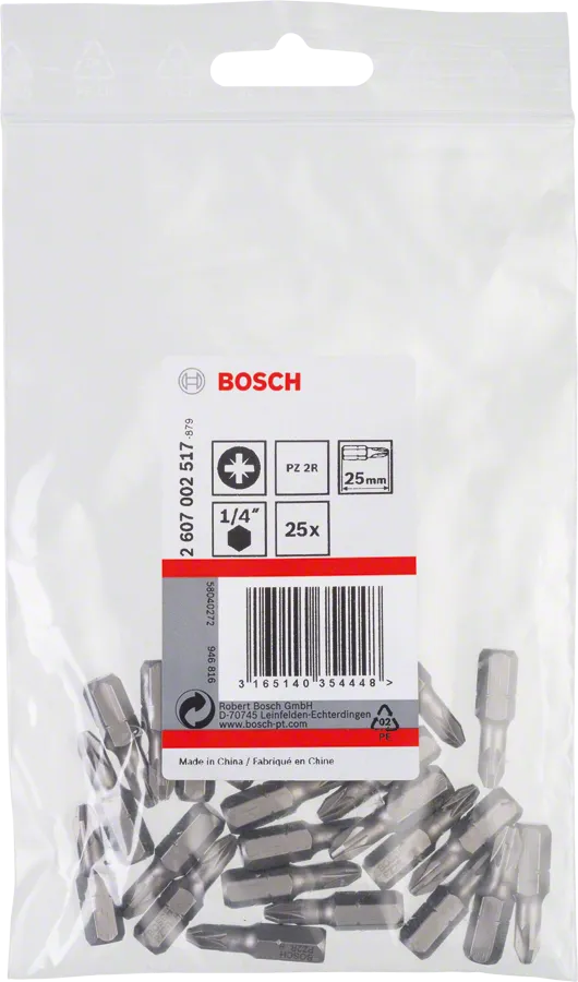 Bosch PZ2R Extra Hard Schroevendraaierbit 25mm
