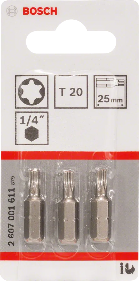 Bit extra-hard T20 – 25 mm, 3 stuks