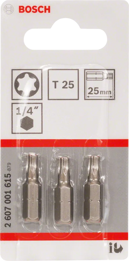 Bit extra-hard T25 – 25 mm, 3 stuks