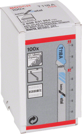 T 118 A Basic for Metal Decoupeerzaagblad