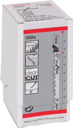 T 101 D Clean for Wood decoupeerzaagblad