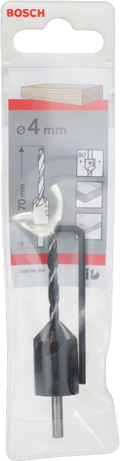 Bosch Houtspiraalboor 4 mm met verzinkboor