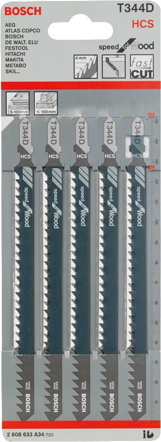 Bosch T 344 D Speed for Wood Decoupeerzaagblad