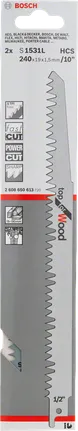 Bosch S 1531 L Reciprocityzaagblad