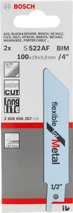 Bosch S 522 AF Reciprocityzaagblad – 2 stuks