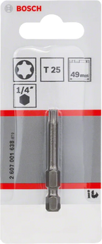 Bit extra-hard T25 – 49 mm, 1 stuk