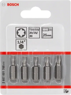 Bosch 5-delige Bitset Extra Hard T10–T30 (25 mm)