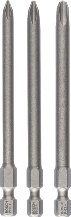 3-delige bitset Extra Hard PH1, PH2, PH3 – 89 mm