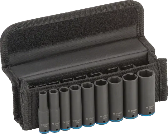 9-delige doppenset 6–14 mm (1/4 inch)