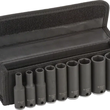 Doppenset 3/8" – 7–19 mm – 9-delig