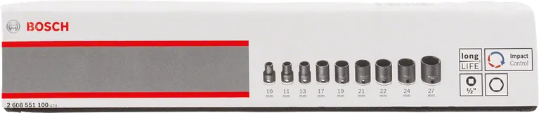 9-Delige Doppenset 10–27 mm (1/2 inch)