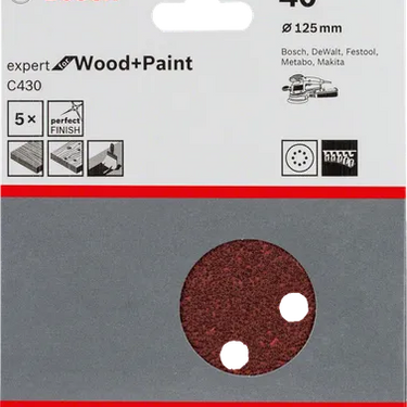 Schuurblad C430 (125 mm,8 gaten)