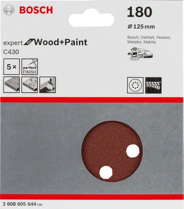 Schuurblad C430 (125 mm,8 gaten)