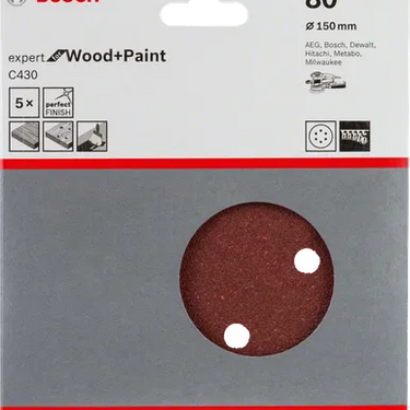 Schuurblad C430 (150 mm, 6 gaten)