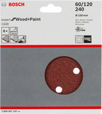 Schuurblad C430 (150 mm, 6 gaten)