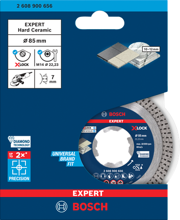 EXPERT HardCeramic X-LOCK Diamantdoorslijpschijf 85 × 22,23 × 1,6 × 7 mm