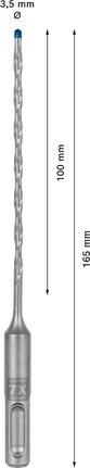 EXPERT SDS plus-7X Hamerboor 3,5 x 100 x 165 mm
