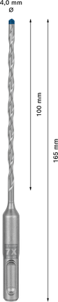 EXPERT SDS plus-7X Hamerboor 4 x 100 x 165 mm
