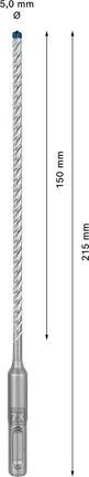 EXPERT SDS plus-7X Hamerboor 5 x 150 x 215 mm