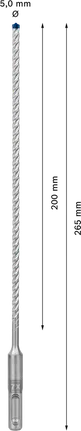 EXPERT SDS plus-7X Hamerboor 5 x 200 x 265 mm