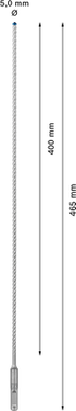Betonboor SDS plus-7X - 5 mm x 400 mm x 465 mm