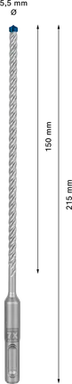 EXPERT SDS plus-7X Hamerboor 5,5 x 150 x 215 mm