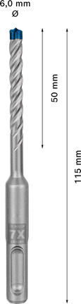EXPERT SDS plus-7X Hamerboor 3,5 x 50 x 115 mm
