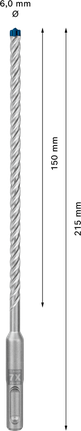 EXPERT SDS plus-7X Hamerboor 6 x 150 x 215 mm