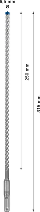 EXPERT SDS plus-7X Hamerboor 6,5 x 250 x 315 mm