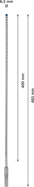 Betonboor SDS plus-7X - 6,5 mm x 400 mm x 465 mm