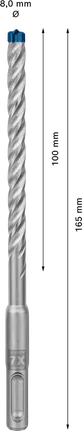 EXPERT SDS plus-7X Hamerboor 8 x 100 x 165 mm