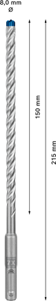 EXPERT SDS plus-7X Hamerboor 8 x 150 x 215 mm
