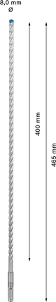 EXPERT SDS plus-7X Hamerboor 8 x 400 x 465 mm