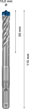 EXPERT SDS plus-7X Hamerboor 10 x 50 x 115 mm