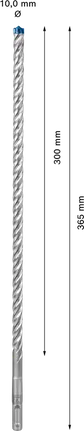 EXPERT SDS plus-7X Hamerboor 10 x 300 x 365 mm