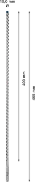 Betonboor SDS plus-7X - 10 mm x 550 mm x 600 mm