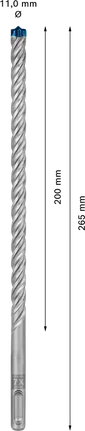 Bosch EXPERT SDS plus-7X hamerboor 11 × 200 × 265 mm