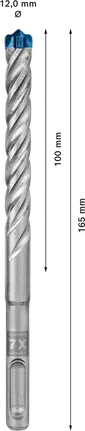 Bosch EXPERT SDS plus-7X hamerboor 12 × 100 × 165 mm