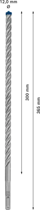 Bosch EXPERT SDS plus-7X hamerboor 12 × 300 × 365 mm&nbsp;