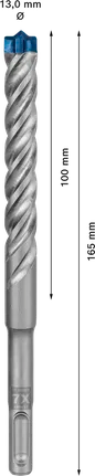 Bosch EXPERT SDS plus-7X hamerboor 13 × 100 × 165 mm