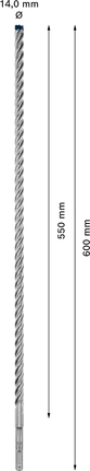 Bosch EXPERT SDS plus-7X hamerboor 14 × 550 × 600 mm