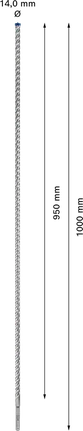 Bosch EXPERT SDS plus-7X hamerboor 14 × 950 × 1000 mm