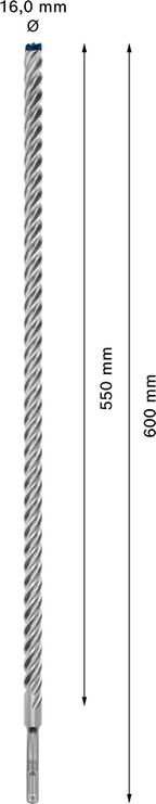 Bosch EXPERT SDS plus-7X hamerboor 16 × 550 × 600 mm