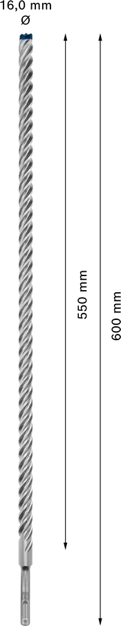 Bosch EXPERT SDS plus-7X hamerboor 16 × 550 × 600 mm