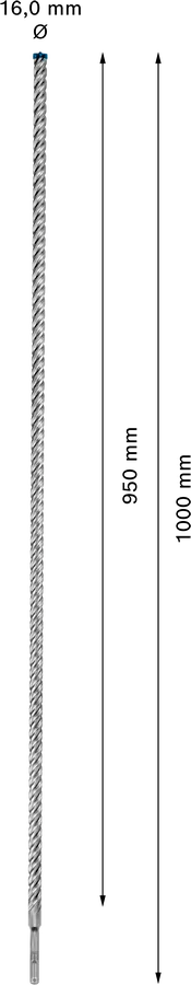 Bosch EXPERT SDS plus-7X hamerboor 16 × 950 × 1000 mm