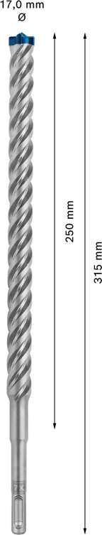 Bosch EXPERT SDS plus-7X hamerboor 17 × 250 × 315 mm