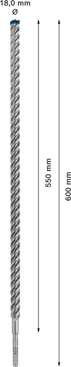 Bosch EXPERT SDS plus-7X hamerboor 18 × 550 × 600 mm
